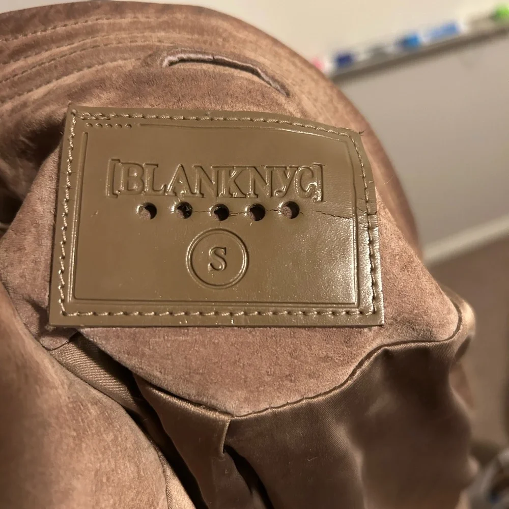 Blank NYC Tan Suede Leather Jacket - Picture 4 of 5